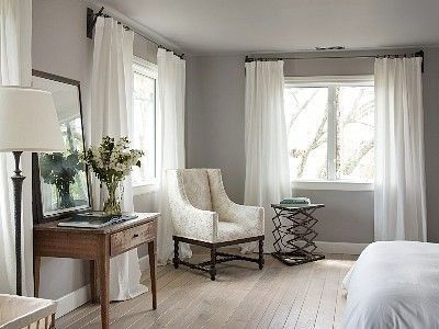 2 curtains go with gray walls