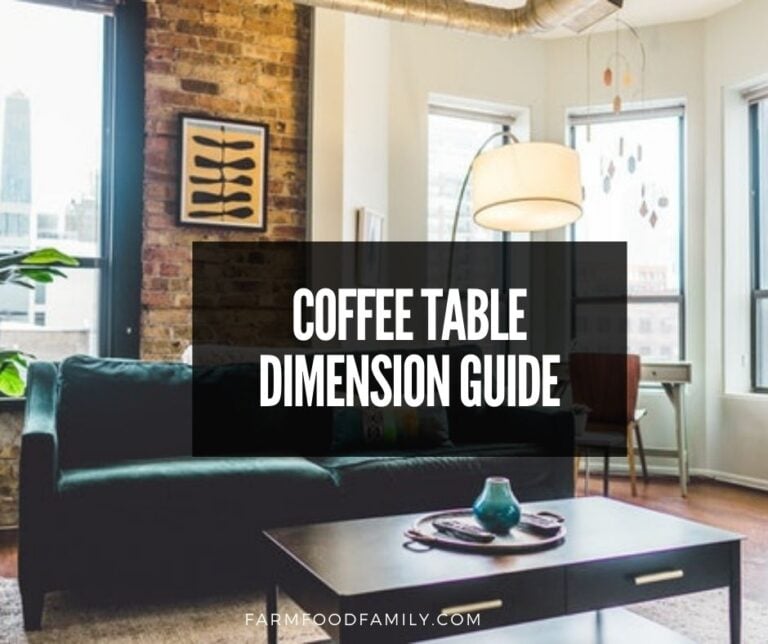 Coffee Table Size: How To Choose the Right Coffee Table Dimensions (Round, Square)