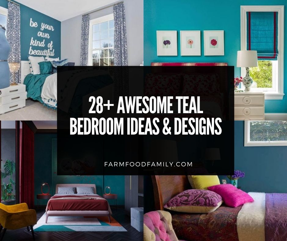 28 Awesome Teal Bedroom Ideas And Designs For 2022 Will Surpise You - Teal Wall Color Combinations