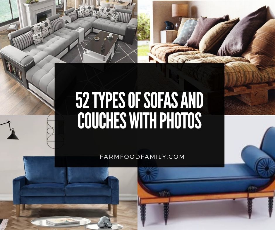 52 Types Of Sofas And Couches With, Types Of Sofas Styles