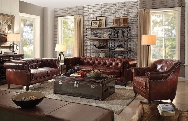 Best Dark Brown Leather Sofa Decorating, Decorating Living Room With Brown Leather Furniture