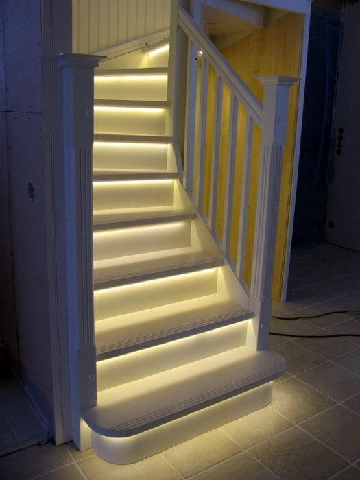 LED stair lighting