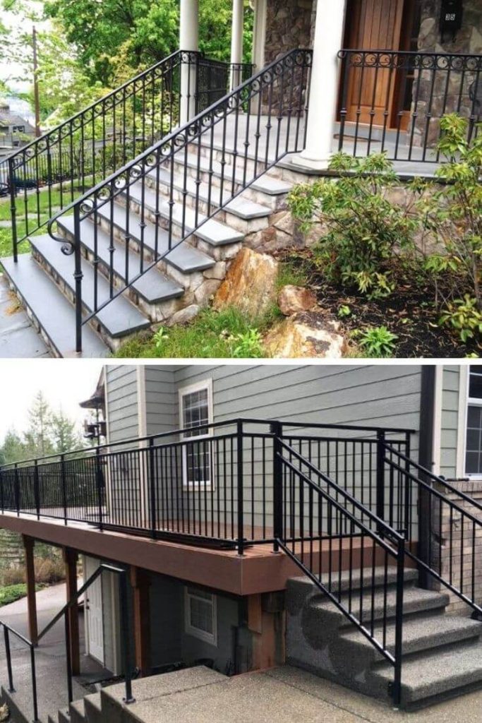 Steel porch railing ideas