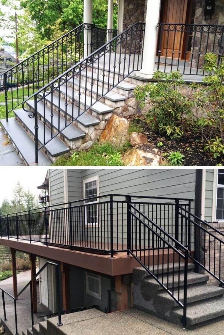 Steel porch railing ideas