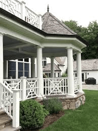 2 geometric symmetry porch railing ideas 3