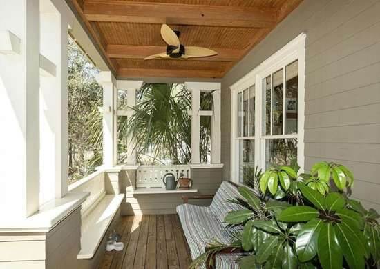 2 rustic unfinished wood porch ceiling ideas
