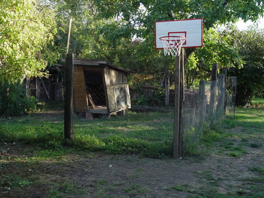 A Dirt Patch Basketball Court
