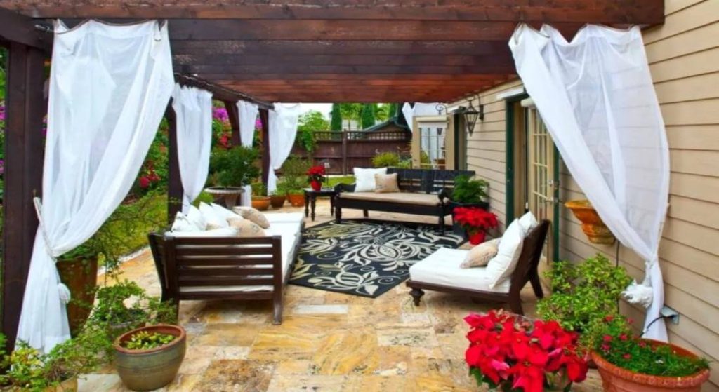 25 pergola extension porch ceiling ideas