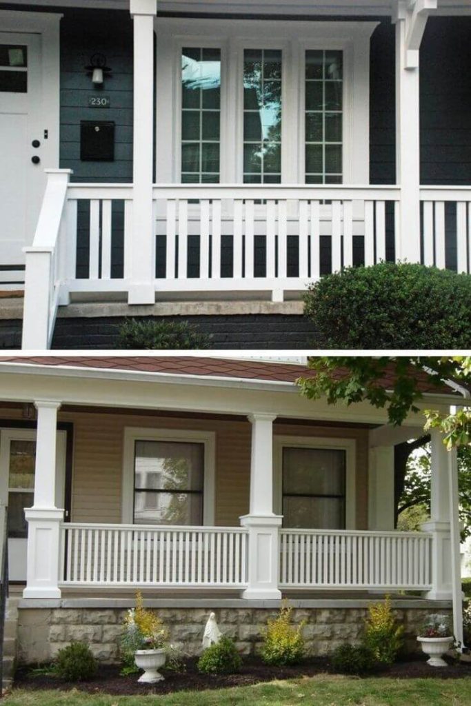 Craftsman style porch railing