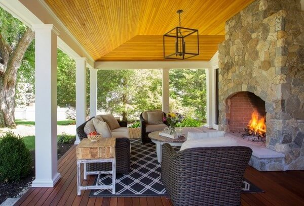 27 farmhouse style porch ceiling ideas