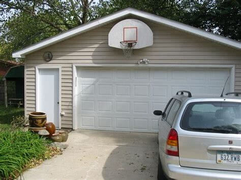 Put a Basketball Hoop On A Garage Door