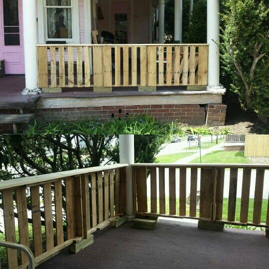 3 pallet porch railing 1