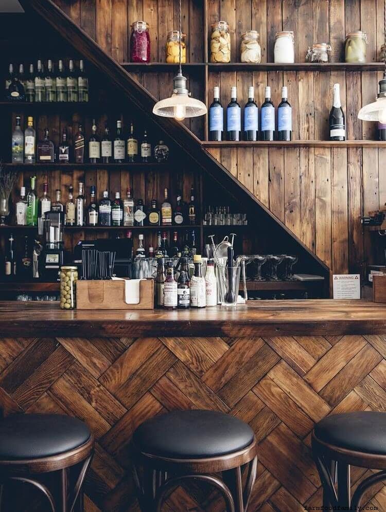 Tiki basement bar
