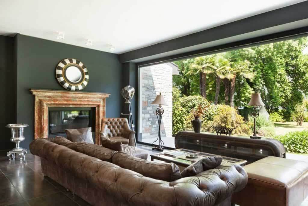 7 dark brown leather sofa decorating ideas