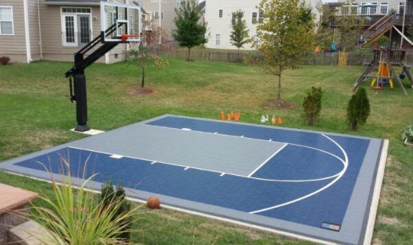 Think About a Backyard Basketball Half-Court Idea