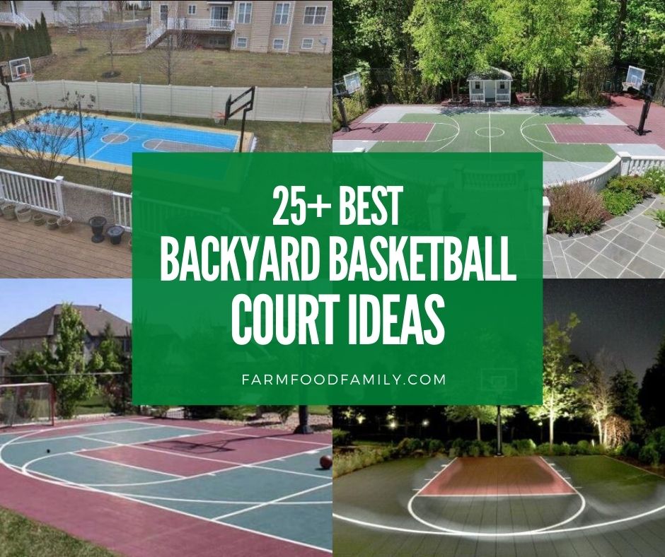 Diy Backyard Basketball Court Ideas, How To Build Outdoor Basketball Court