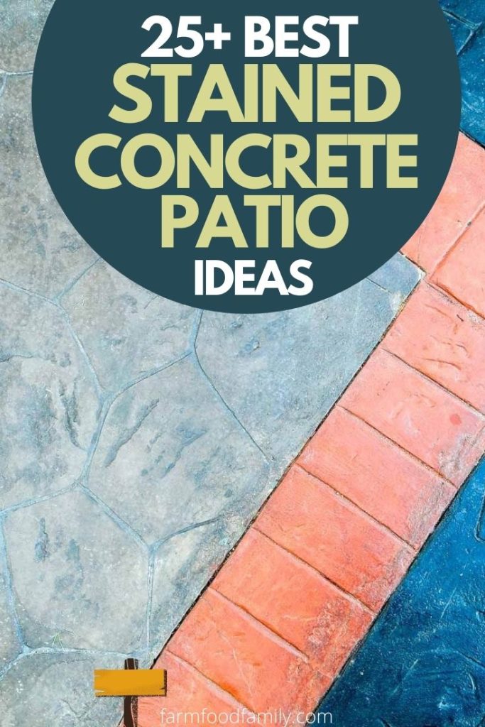best stained concrete patio ideas