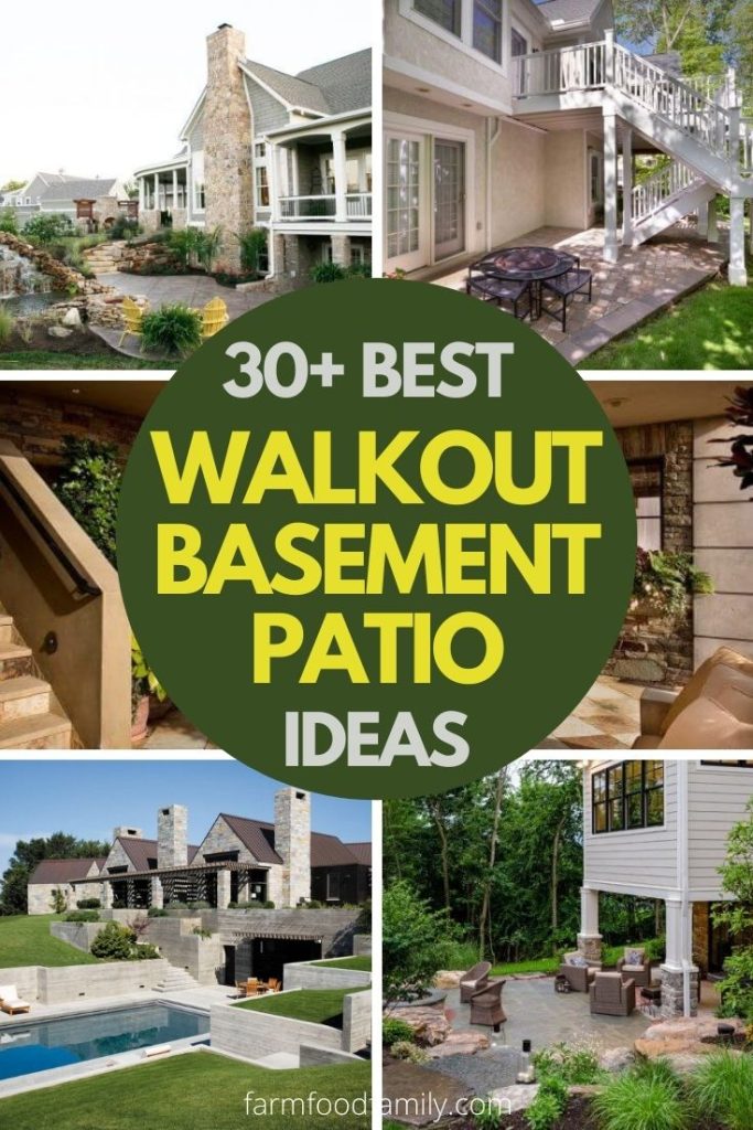 30 Best Walkout Basement Patio Ideas, Partial Walkout Basement Ideas