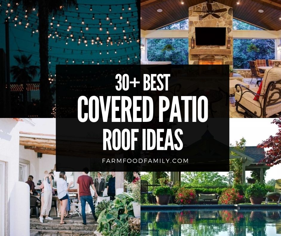 Covered Patio Roof Ideas Designs, Attached Covered Patio Roof Ideas