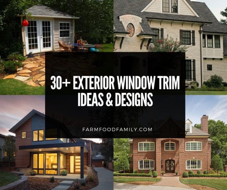 30+ Modern Exterior Window Trim Ideas and Designs