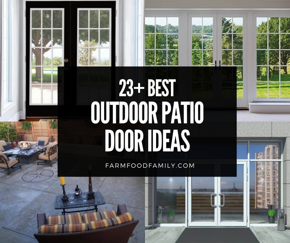 Outdoor Patio Door Decorating Ideas, How To Cover My Concrete Patio Door