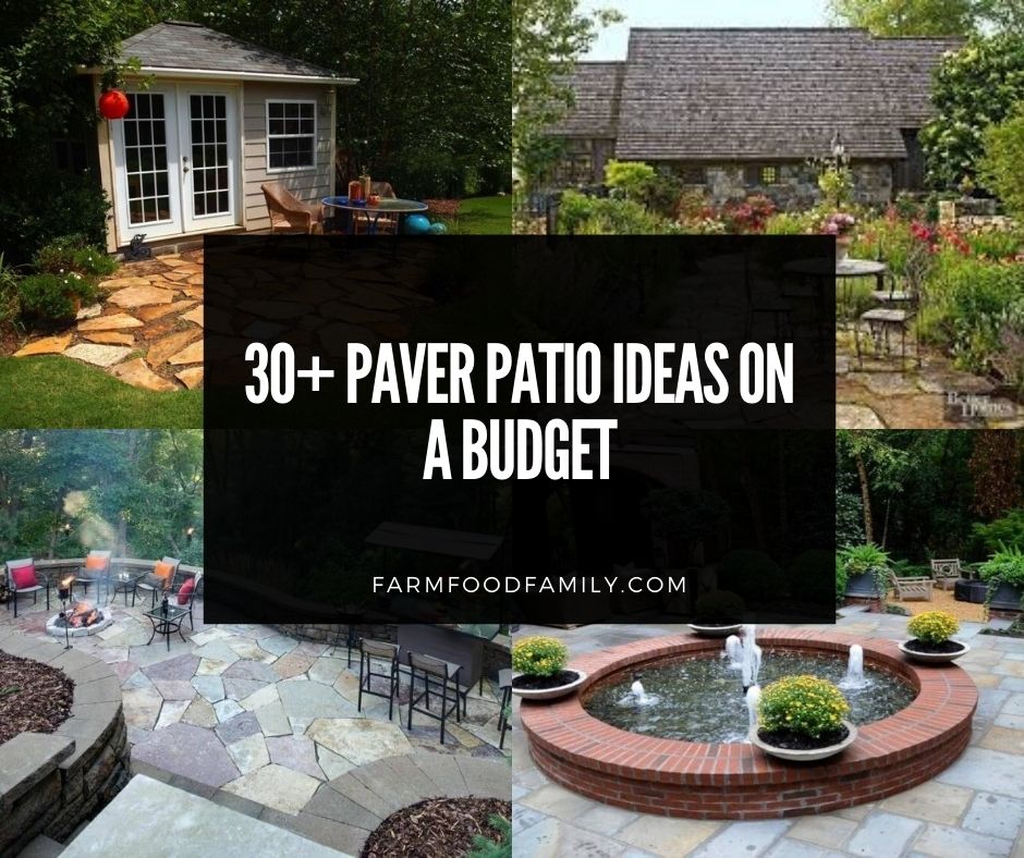 30 Easy Paver Patio Ideas And Designs, Inexpensive Paver Patio Ideas