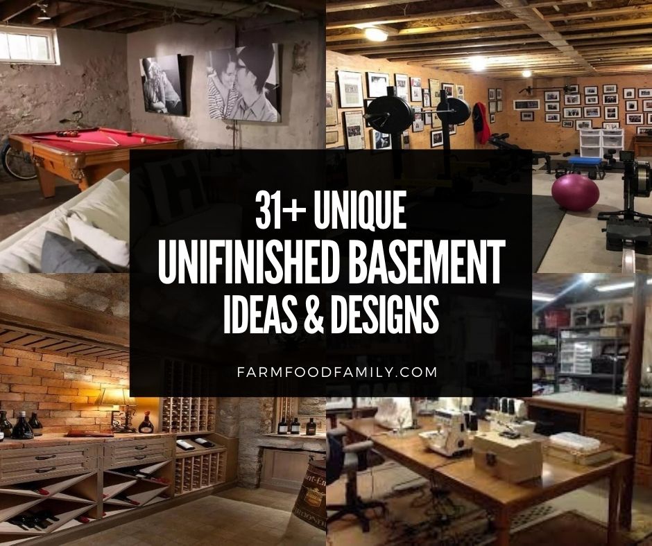 31 Unfinished Basement Ideas Designs, Unfinished Basement Home Office Ideas