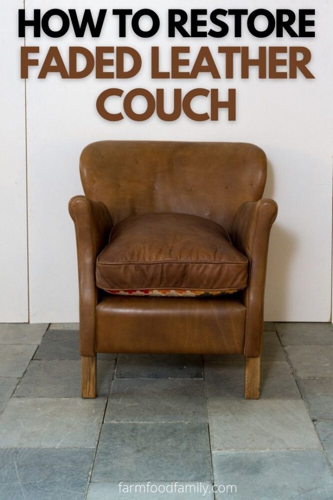 ways to restore faded leather couch