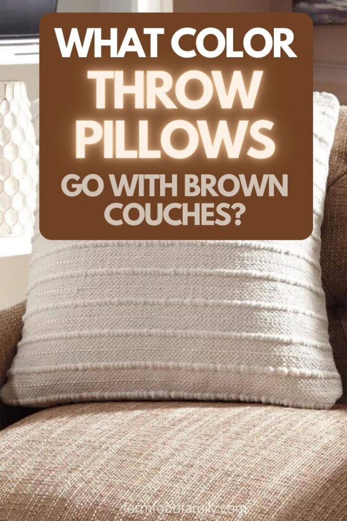Brown Couch, Throw Pillows On Brown Leather Couch