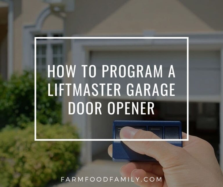How To Program A Liftmaster Garage Door Opener