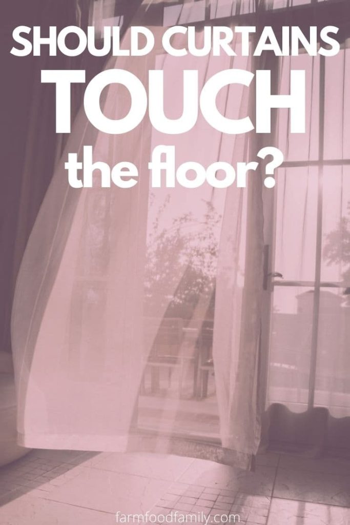is it ok curtains touch floor