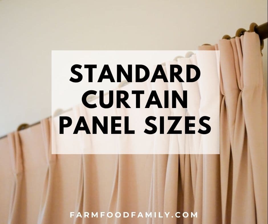 Standard Curtain Panel Sizes, What Is The Standard Length Of A Curtain