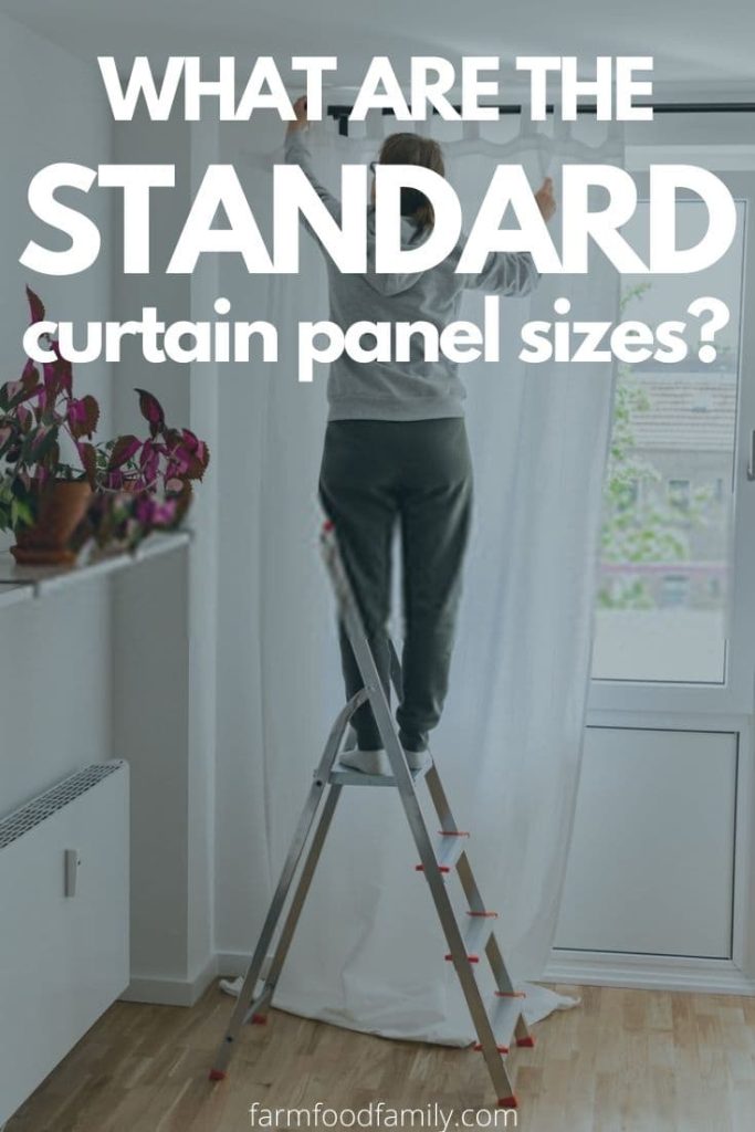 what standard curtain panel sizes