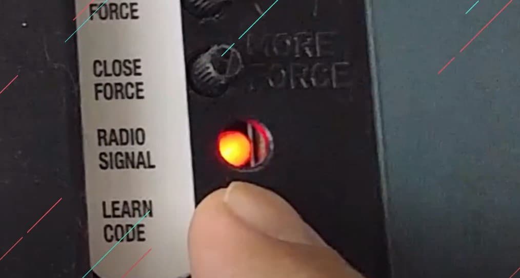1 press the learn button to program genie garage door opener