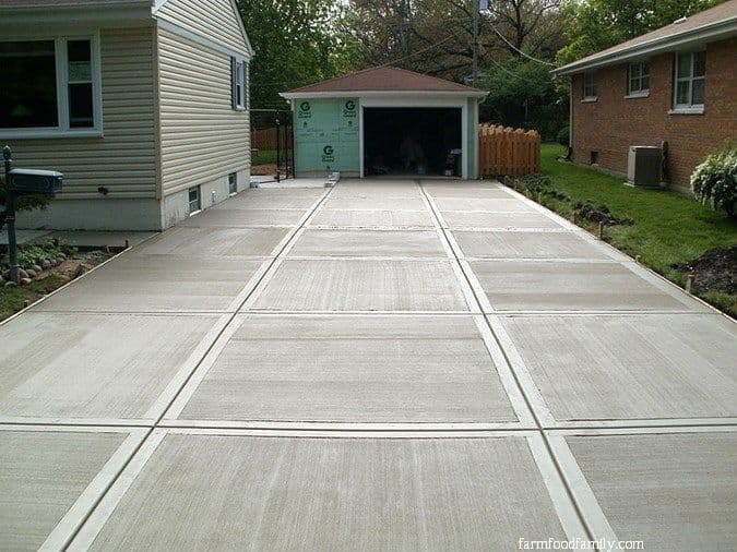 11 broom finish concrete driveway ideas