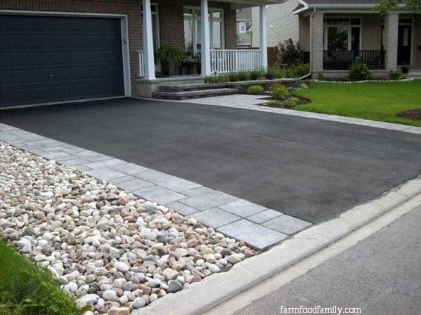 8 pebbles flagstone tarmac driveway edging ideas