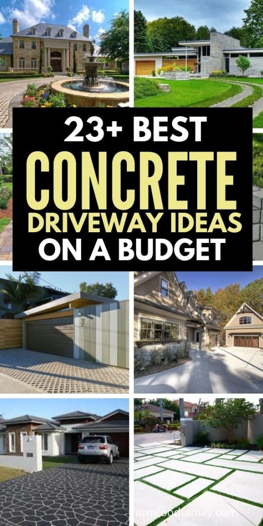 best concrete driveway ideas on a budget
