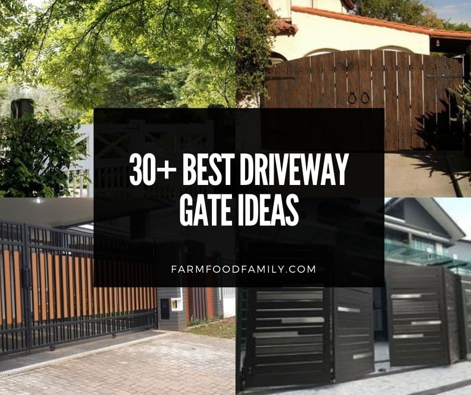 30 Simple Driveway Gate Ideas, Farm Driveway Gate