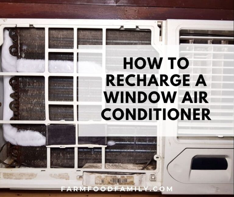 How To Recharge A Window AC