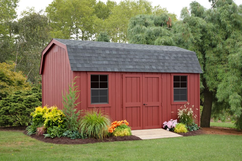gambrel roof shed