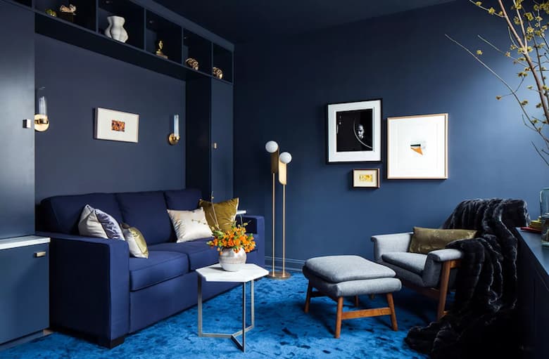 1 blue couch living room ideas