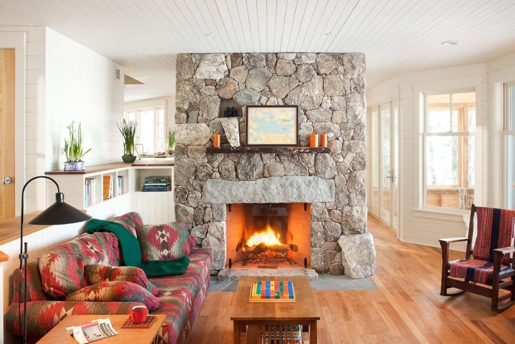 1 stone fireplace ideas