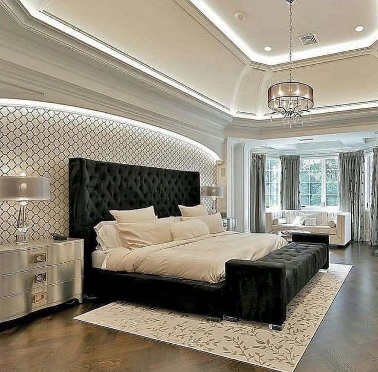 44 Best Tray Ceiling Ideas And Designs, Tray Ceiling Lighting Ideas Bedroom