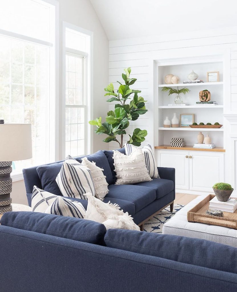 17 blue couch living room ideas