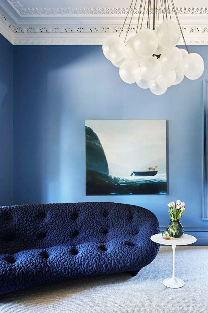 19 blue couch living room ideas