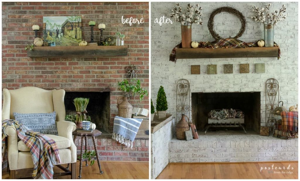 21 painted brick fireplace ideas