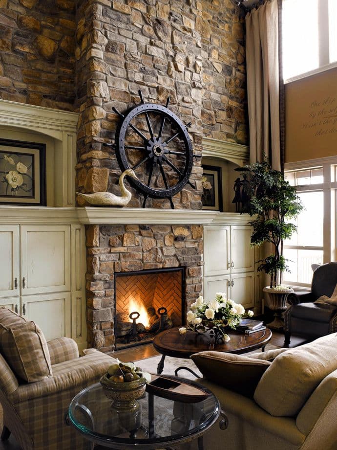 25 stone fireplace ideas