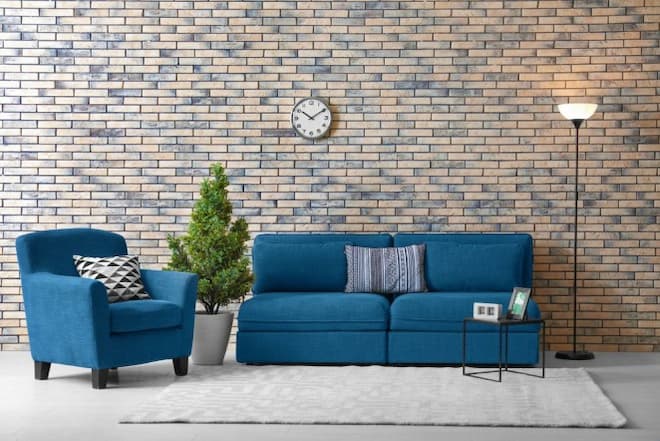 32 blue couch living room ideas