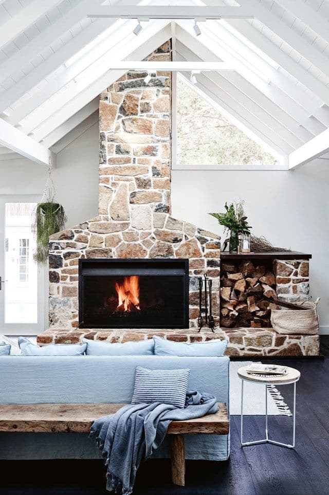 33 stone fireplace ideas