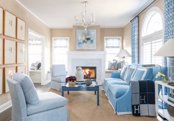 5 blue couch living room ideas